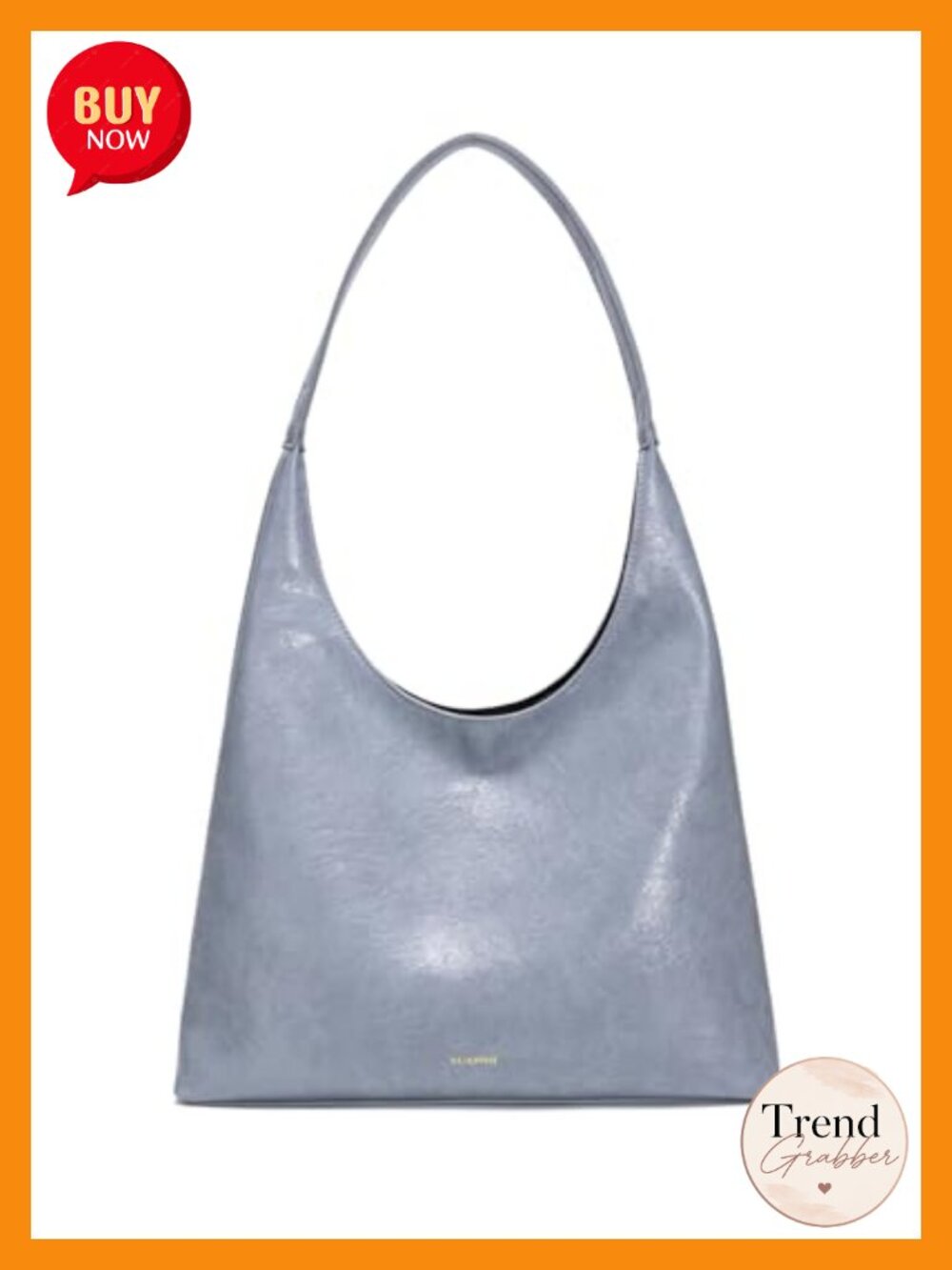 Faux Leather Slouchy Hobo Tote Bag Large Capacity Shoulder Handbag